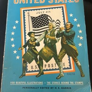 United States Stamp Book - with stamps dating back to the 1800s to the 1970s